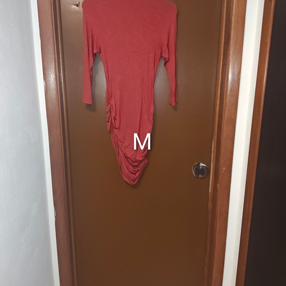 Red Ruched Dress